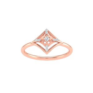 18k gold real diamond modern ring mga - sug01