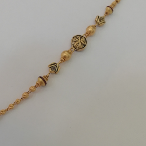 916 gold fancy oxidized loose ladies bracelet