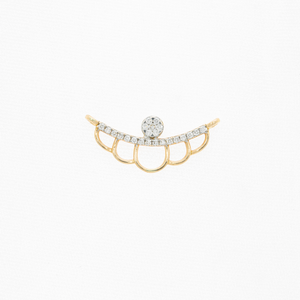 Mangalsutra Pendant In Diamonds With Scalups 