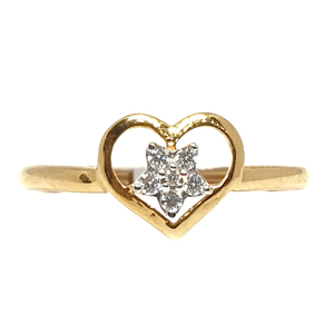 18k gold real diamond ring mga - rdr0044