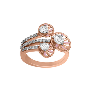 14K Gold Floral Diamond Ring JLR24