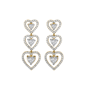Diamond Gold Delicate Earrings MDER113