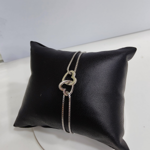 925 silver heart shape bracelet