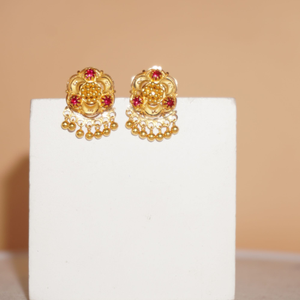 22k Gold Classy Plain Earrings 1169R3