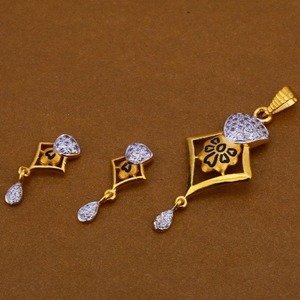 22 carat gold designer hallmark pendants set 
