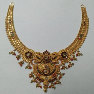 916 gold Antique Bridal Necklace 