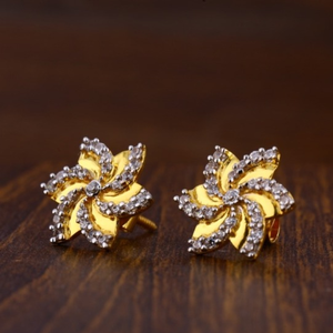 22 carat gold fancy ladies earrings rh-le878
