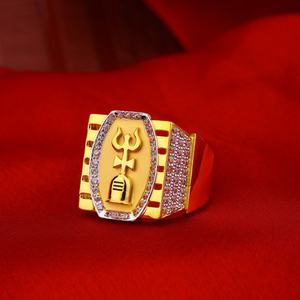 916 Gold Hallmarked Mahakal Ring