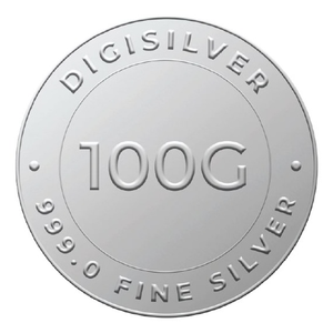 Digigold 100 gram silver coin 24k (99.9%)