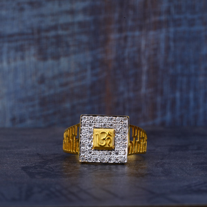 22kt Gold Om Symbol Ring MR491
