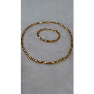 22KT Gold Fancy Chain lucky set