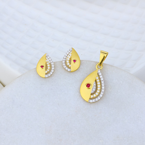 designer unique pendant set for girls