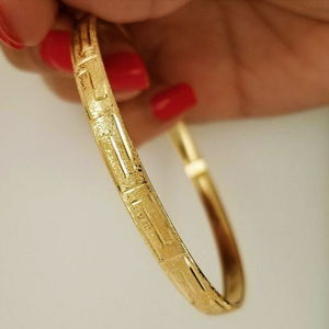 22 kt yellow gold matte finish 5 mm women's b