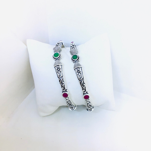 925 STERLING SILVER OXIDISED BANGLES