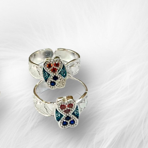 925 silver colorful bichhiya