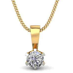solitaire diamond pendant
