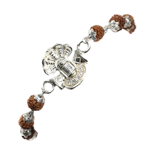925 Sterling Silver Rudraksh Bracelet MGA - B