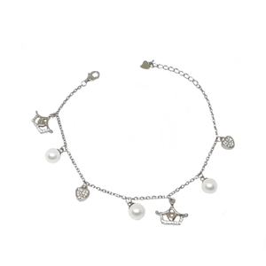 Hanging Lil Toys 925 Sterling Silver Bracelet