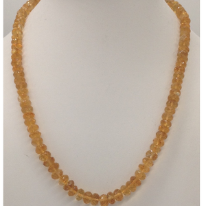 Natural golden faceted citrine round beeds ma