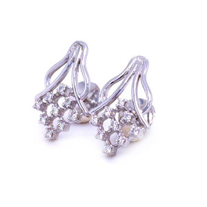 Nightingale diamond studs in white gold