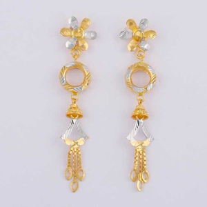 22KT Gold Fancy Designer Earrings
