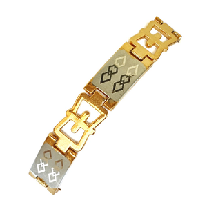 One gram gold forming plain laser bracelet mg