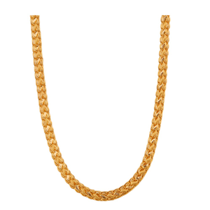 Designer rope gold chain