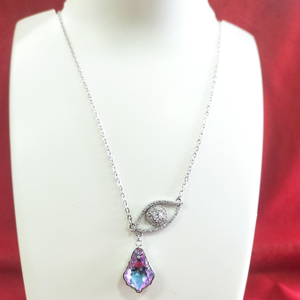 92.5 Silver Blue And White Diamond Fancy Chai