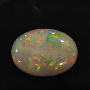 24.25ct oval multicolored opal