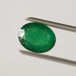 3.07ct oval green emerald-panna
