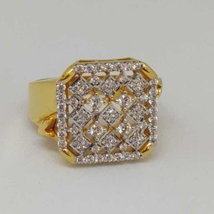 22 kt gold gents branded ring