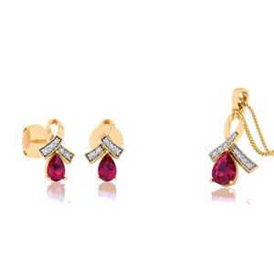 color stone Pendant Set