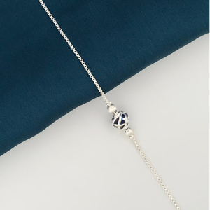 925 Silver Chain Design Rakhi