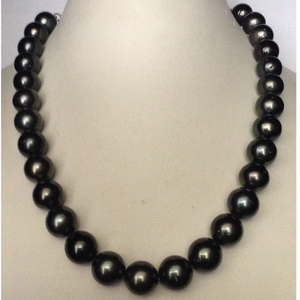 Black Tahitian South Sea Pearls Necklace JPM0