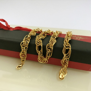 18 kt hallmark real solid yellow gold necklac