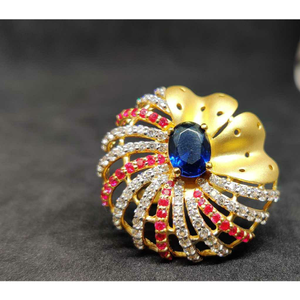 22kt ladies designer gold fancy ring lr-17077