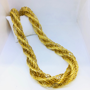 Branded fancy gold chain