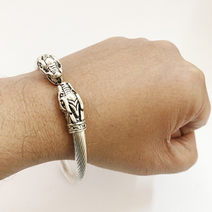 18 kt hallmark real solid white gold snake fa