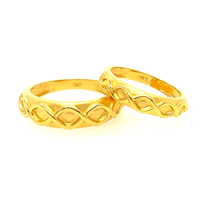 22k Yellow Gold Stunning Couple Bands