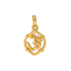 22k Yellow Gold Classic Design With Om Pendan