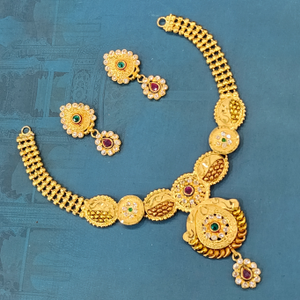 1.gram gold forming jewellery Ethnic necklace
