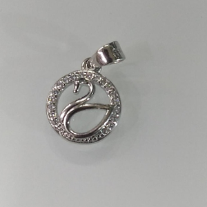 925 sterling silver swan design diamond penda