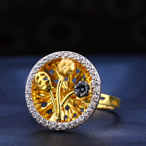 916 Women's Gold Gorgeous Cz Hallmark Ring LR