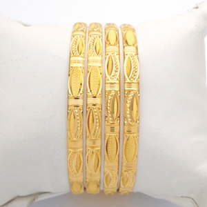 Gold Hallmark Hollo Bangle - Po967