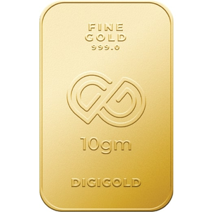 Digigold 10 gram gold mint bar 24k (99.9%)