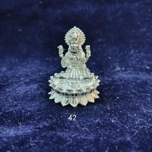 925 Silver Mahalaxmi Kamal Murti