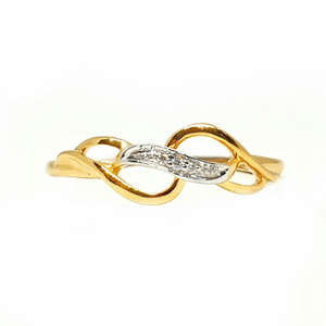 18k gold real diamond ring mga - rdr008