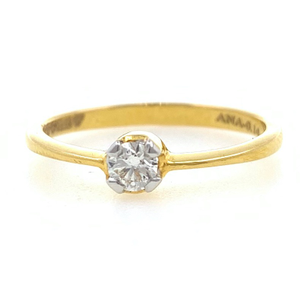 18kt / 750 yellow gold classic engagement sol