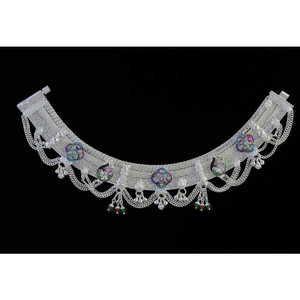Fancy Silver Anklet