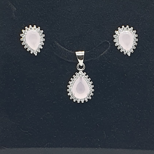 Silver 92.5 Fancy Pendant Set